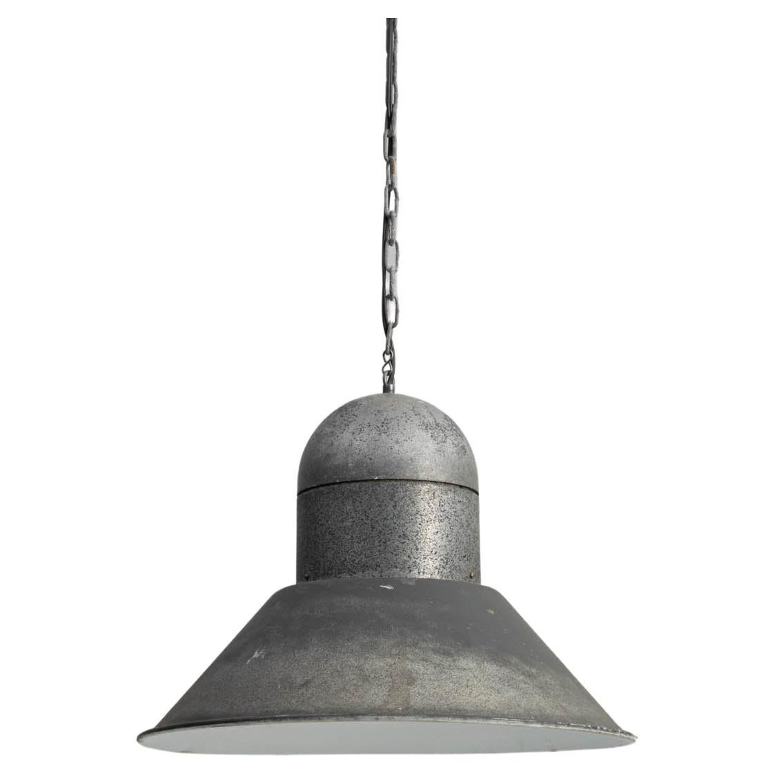 20th Century Central European Industrial Pendant Lamp For Sale