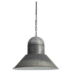 Vintage 20th Century Central European Industrial Pendant Lamp