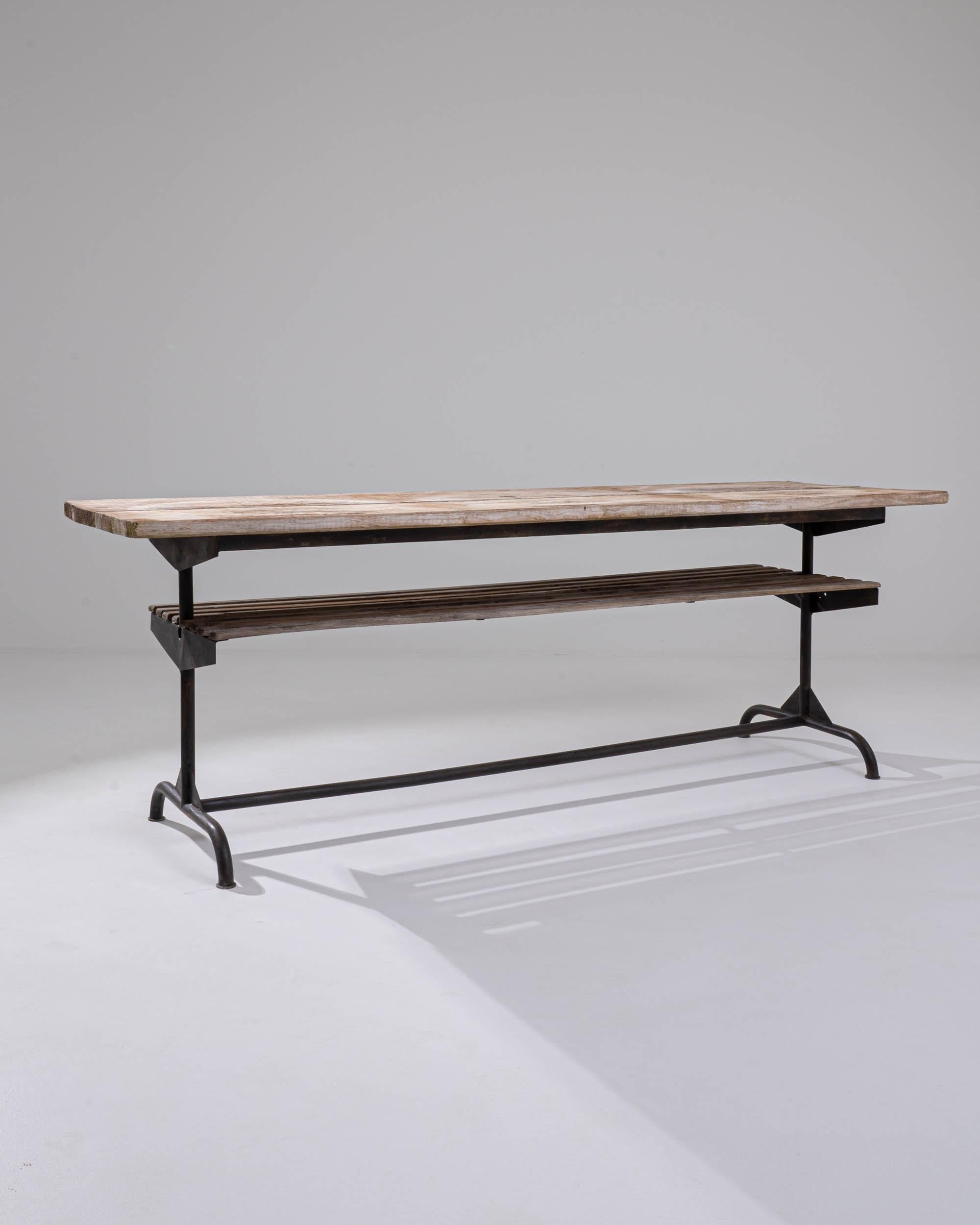 Czech 20th Century Central European Industrial Table For Sale