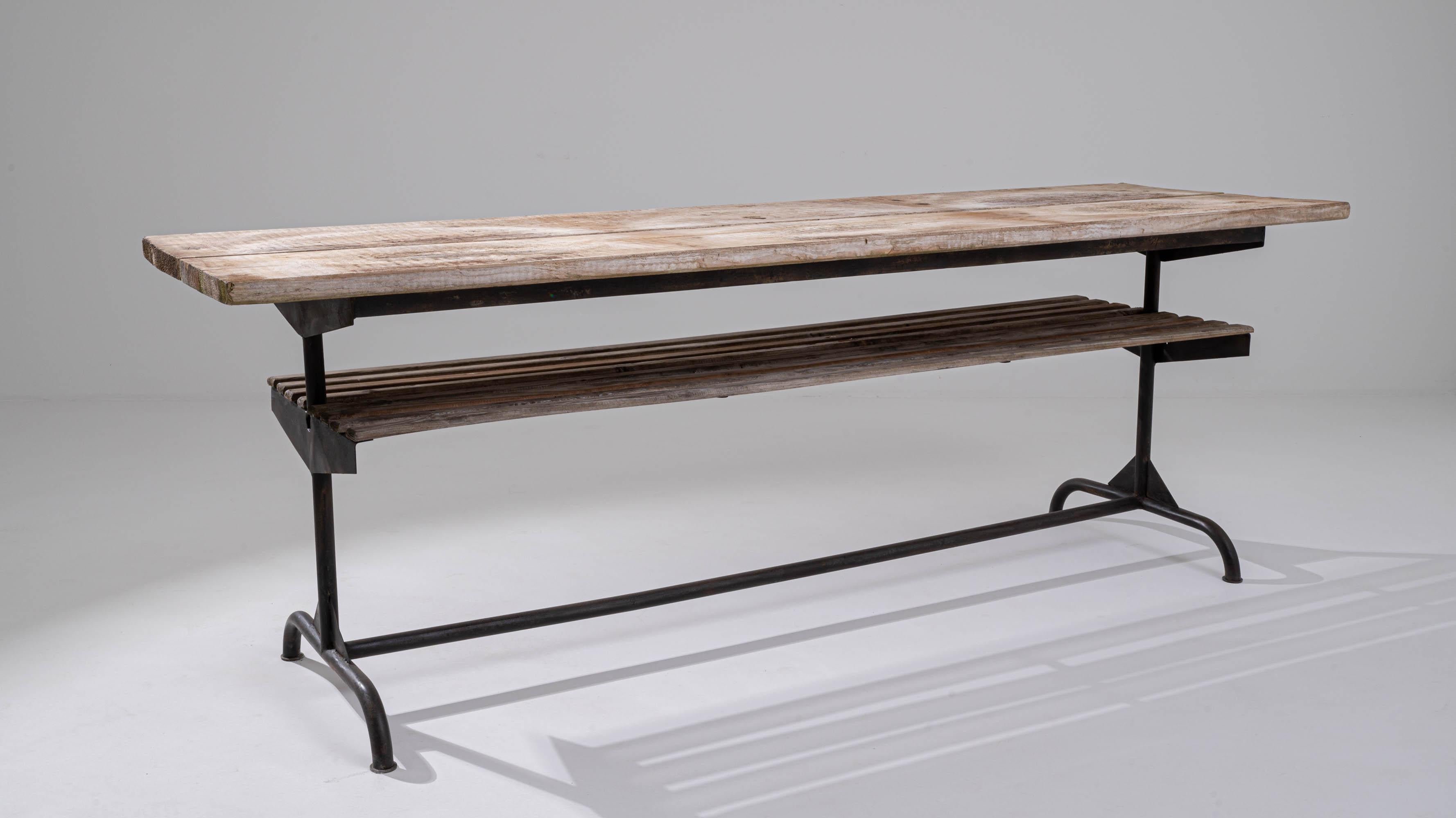 20th Century Central European Industrial Table For Sale 1