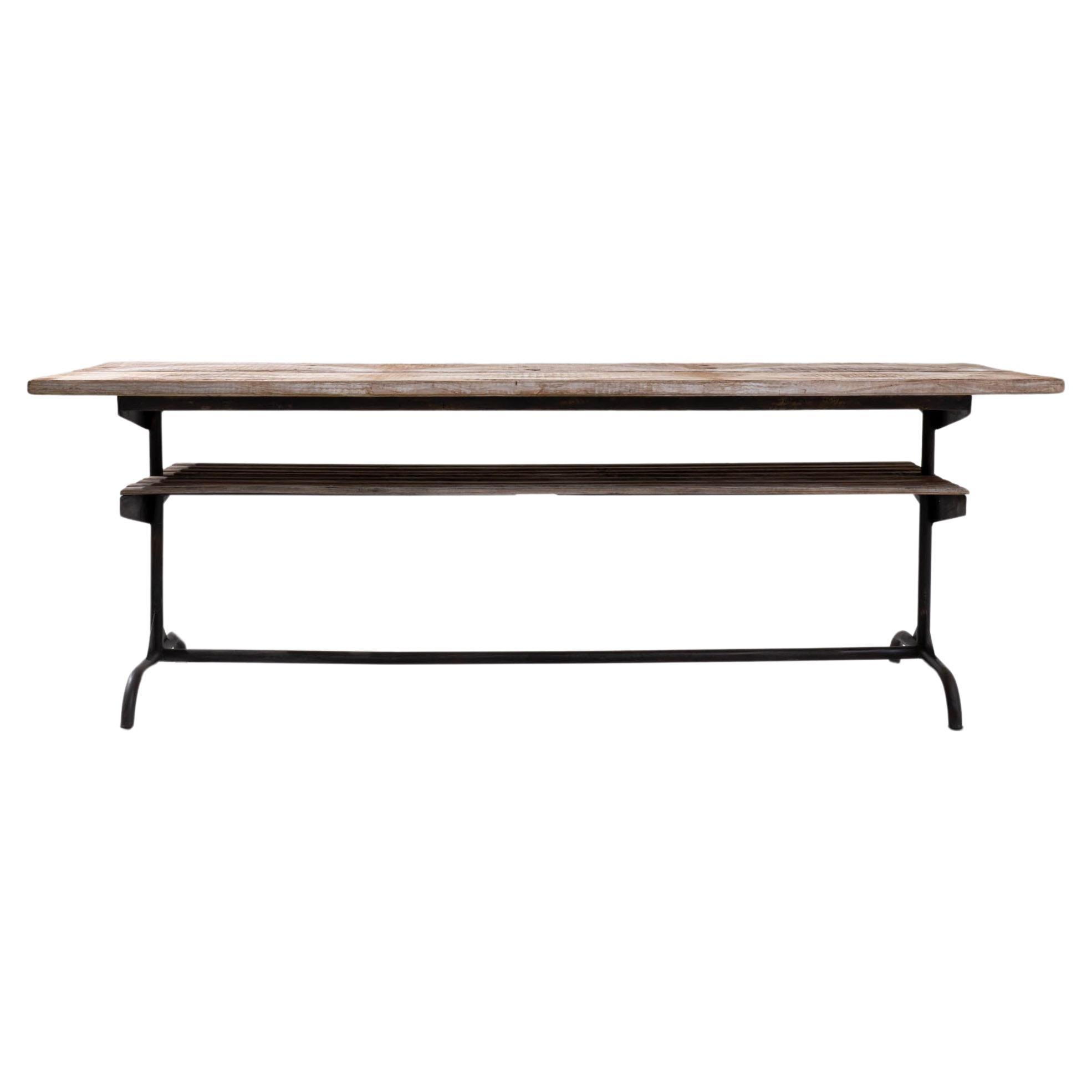 20th Century Central European Industrial Table For Sale