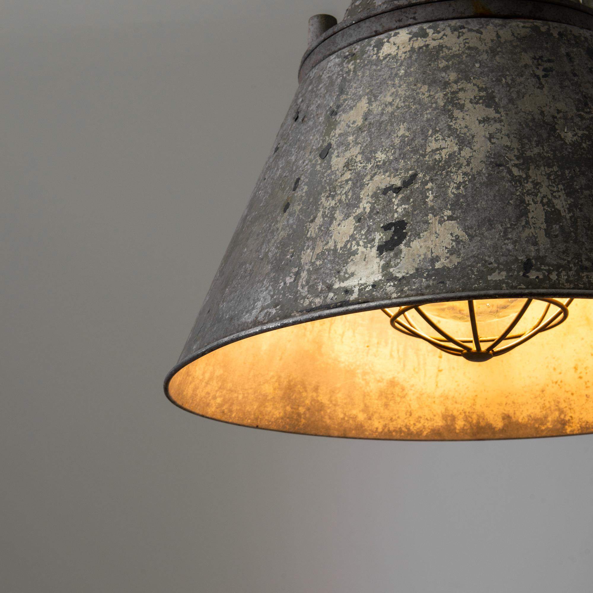 20th Century Central European Metal Pendant Lamp For Sale 1