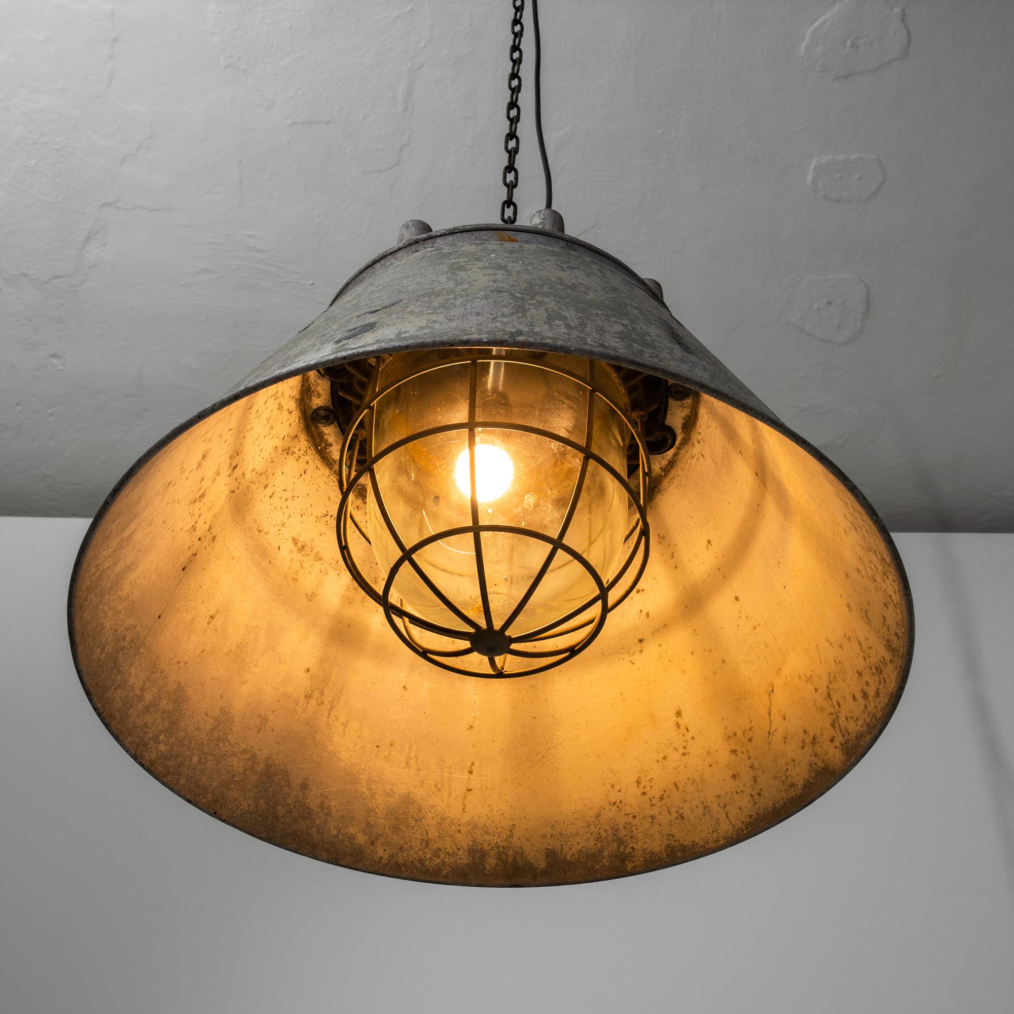 20th Century Central European Metal Pendant Lamp For Sale 3