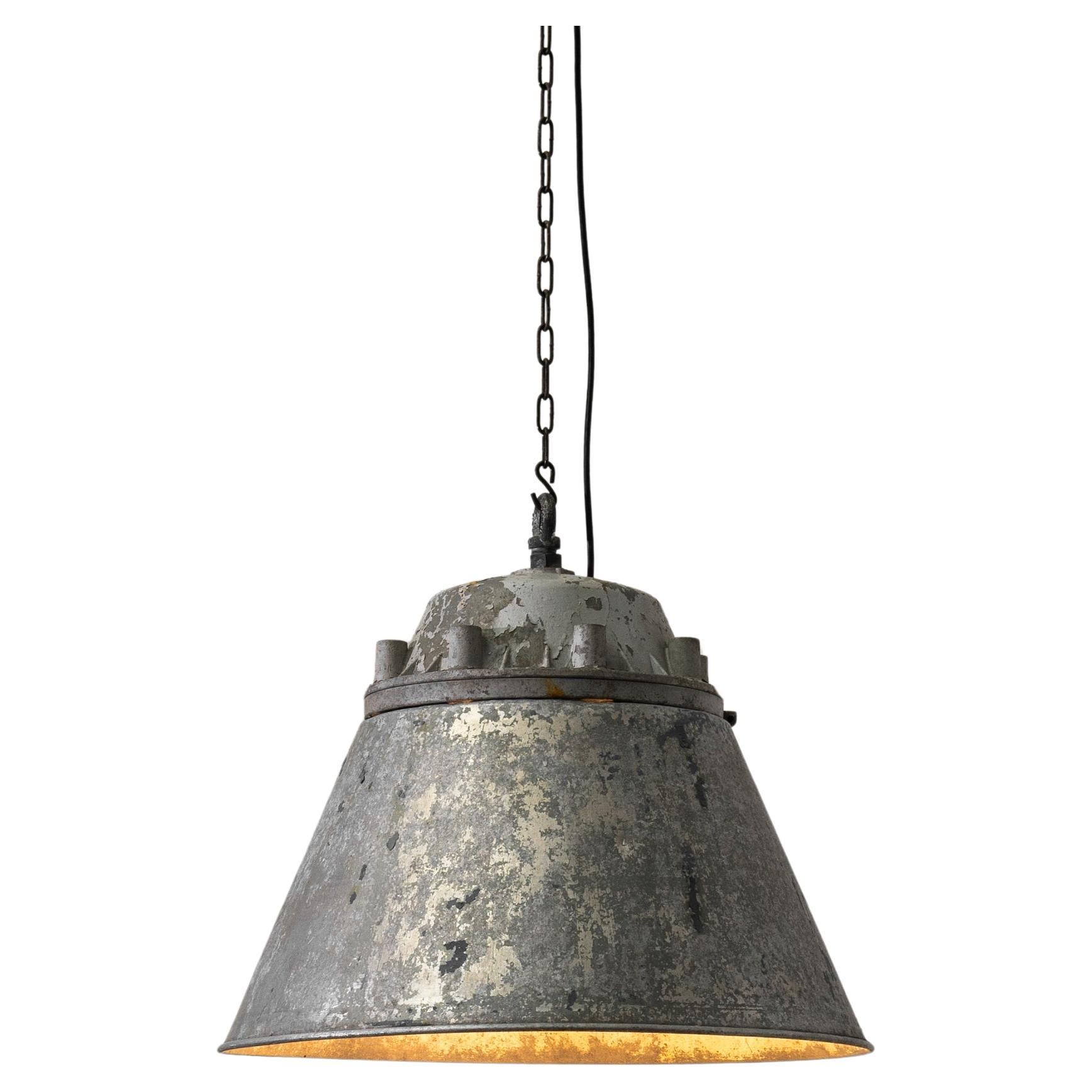 20th Century Central European Metal Pendant Lamp For Sale