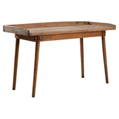 Retro 20th Century Central European Wooden Bakery Table