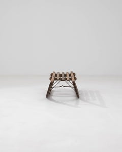 Traîneau en bois d'Europe centrale du 20e siècle