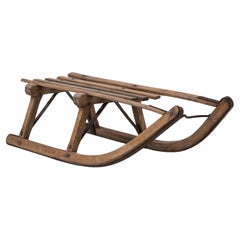 Used 20th Century Central European Wooden Sled