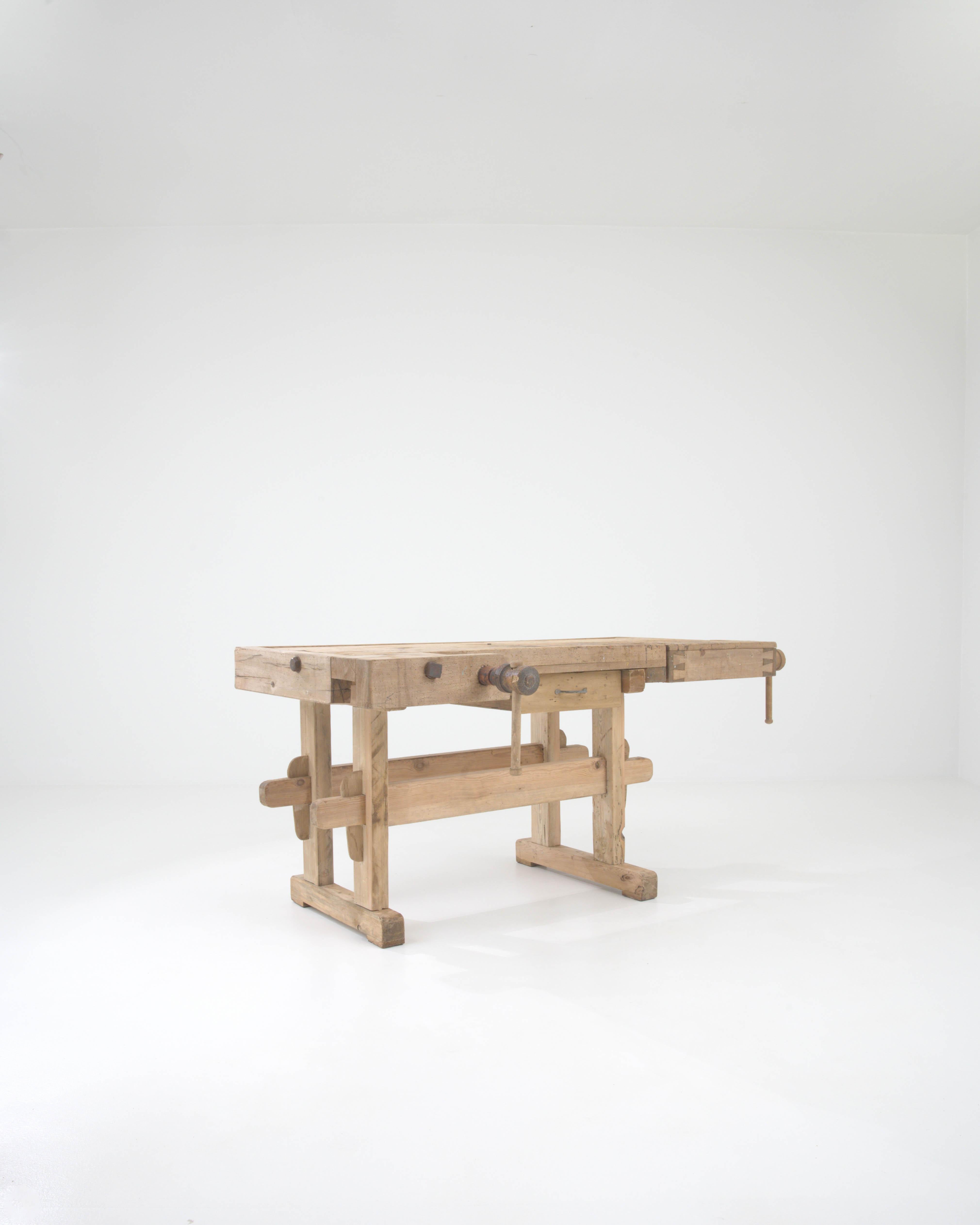 20th Century Central European Wooden Work Table For Sale 1