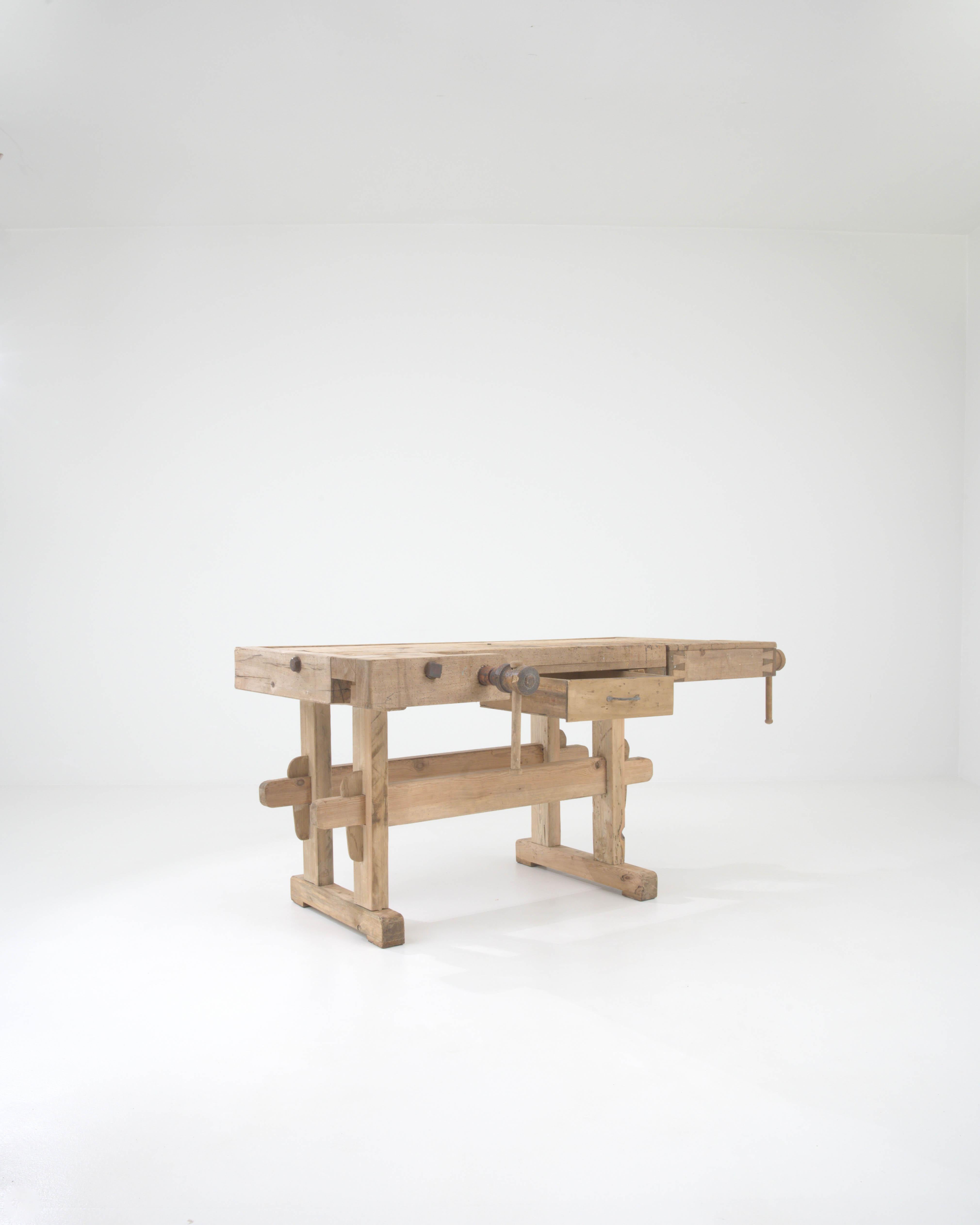 20th Century Central European Wooden Work Table For Sale 2