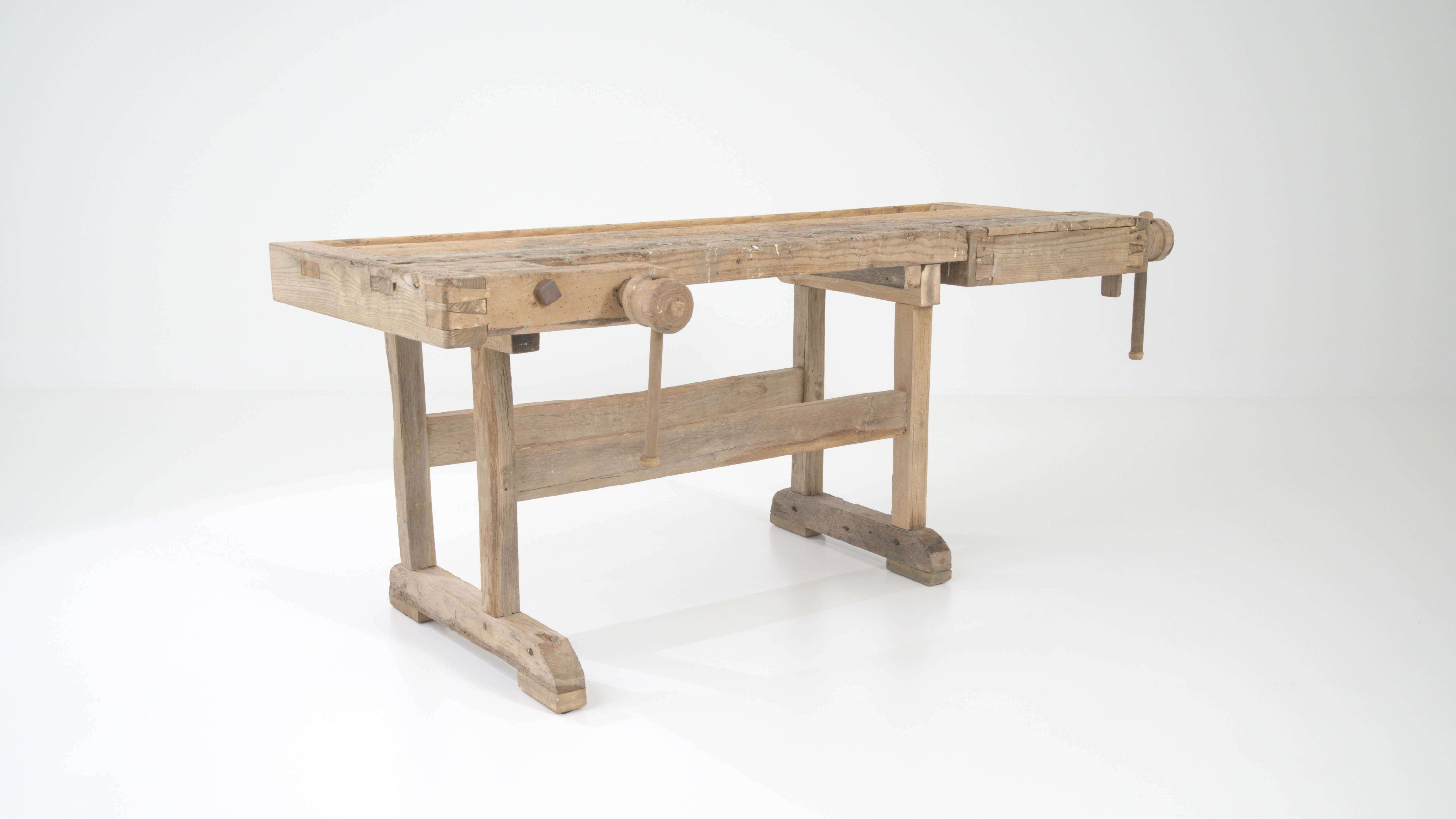 20th Century Central European Wooden Work Table For Sale 3