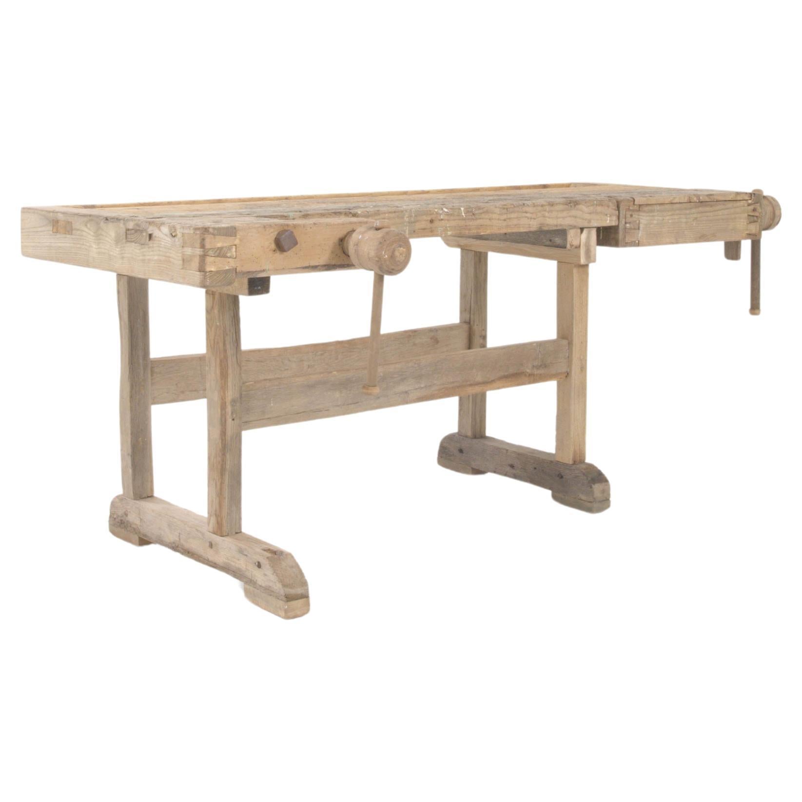 20th Century Central European Wooden Work Table For Sale