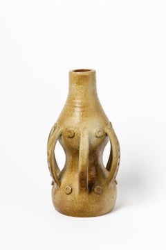 20th Century Ceramic Base Table Lamp by French Ceramic Artist Vallauris 1950