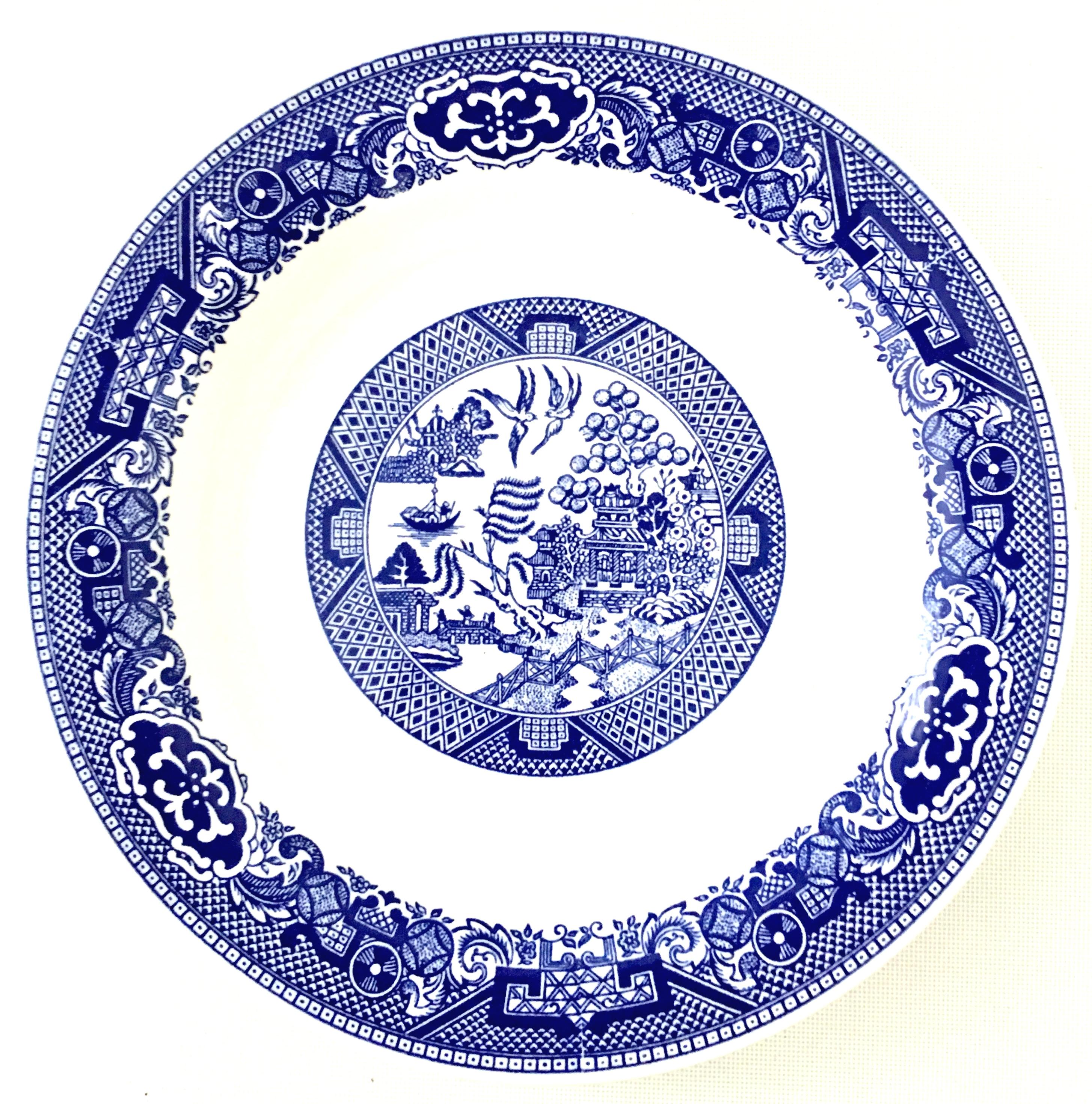 willow ware by royal china underglaze