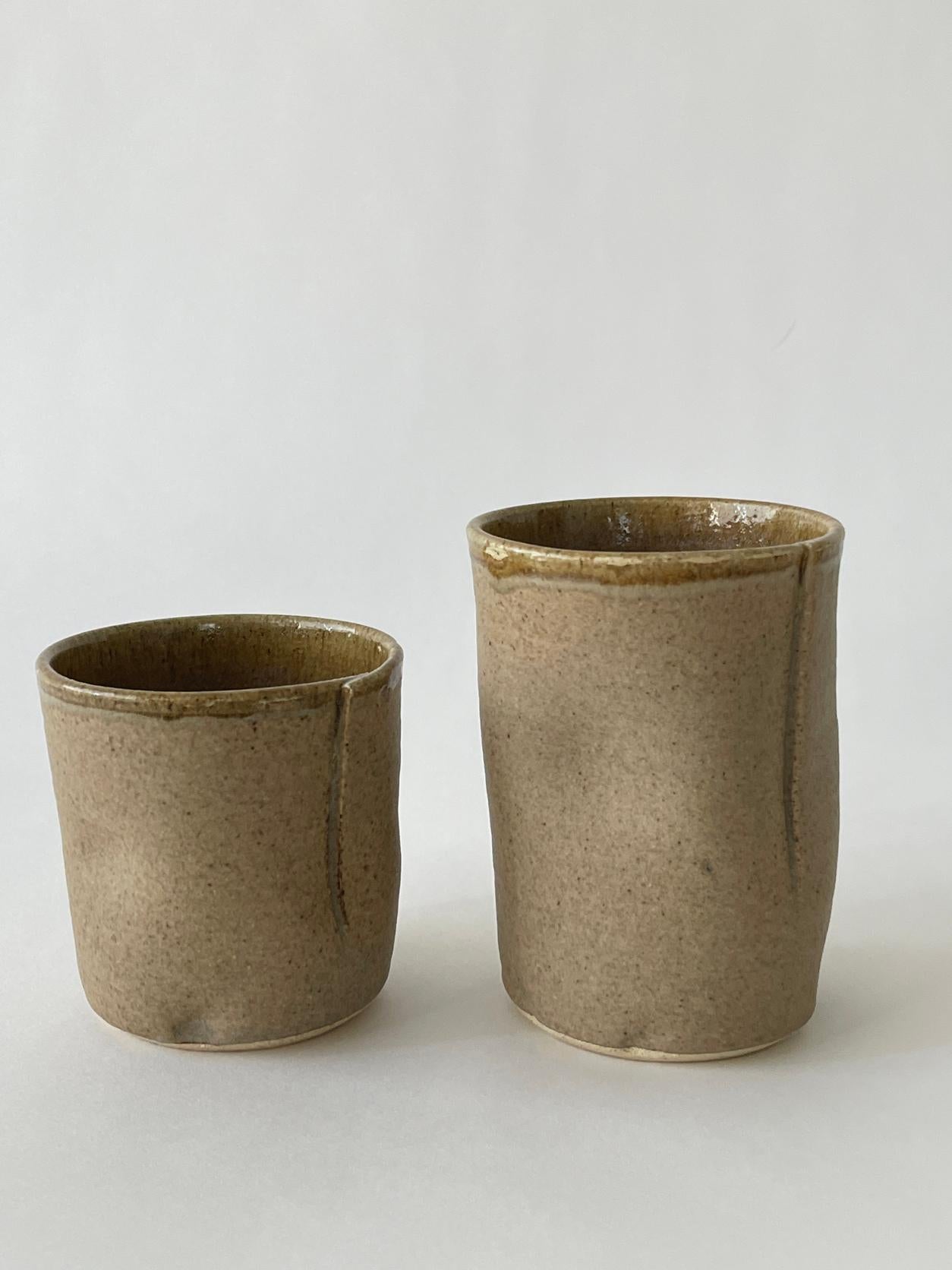 20th Century Ceramic Handcrafted Cup Set For Sale 1