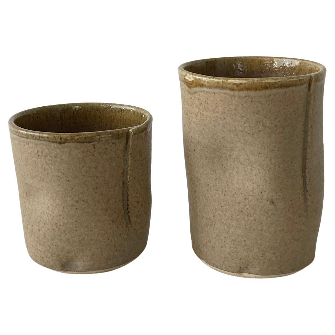 20th Century Ceramic Handcrafted Cup Set