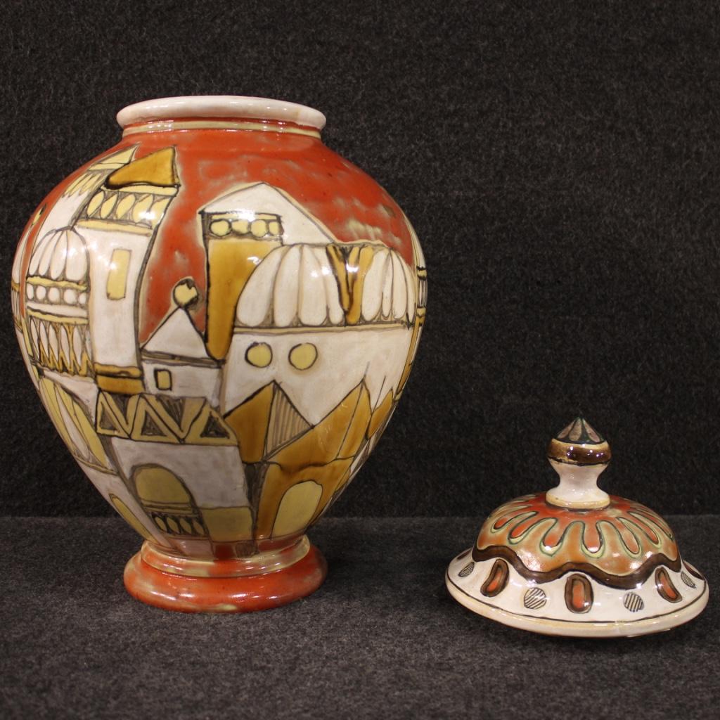 20th Century Ceramic Italian Signed and Dated Vase, 1976 6