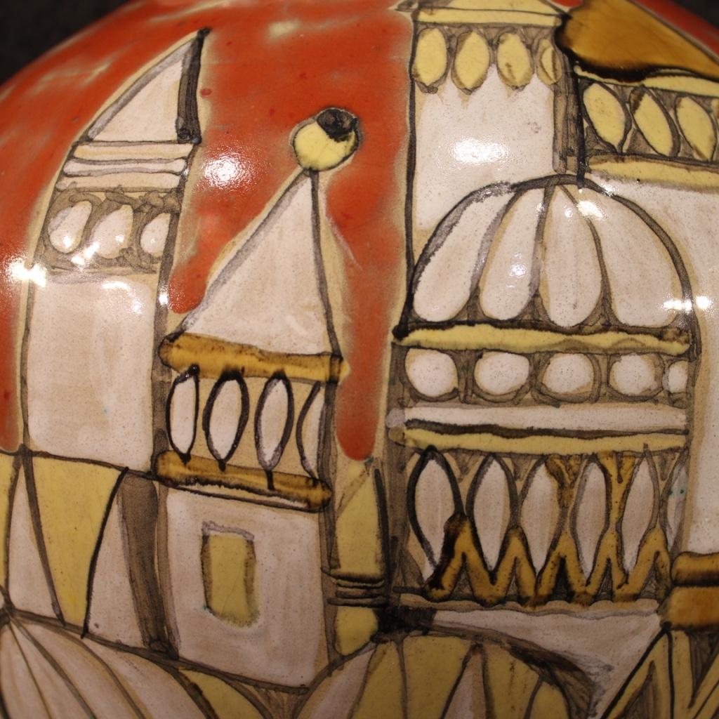 20th Century Ceramic Italian Signed and Dated Vase, 1976 7