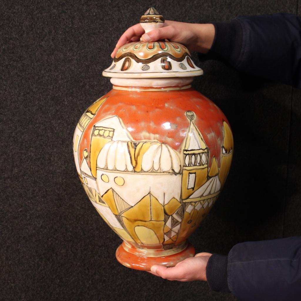 20th Century Ceramic Italian Signed and Dated Vase, 1976 8
