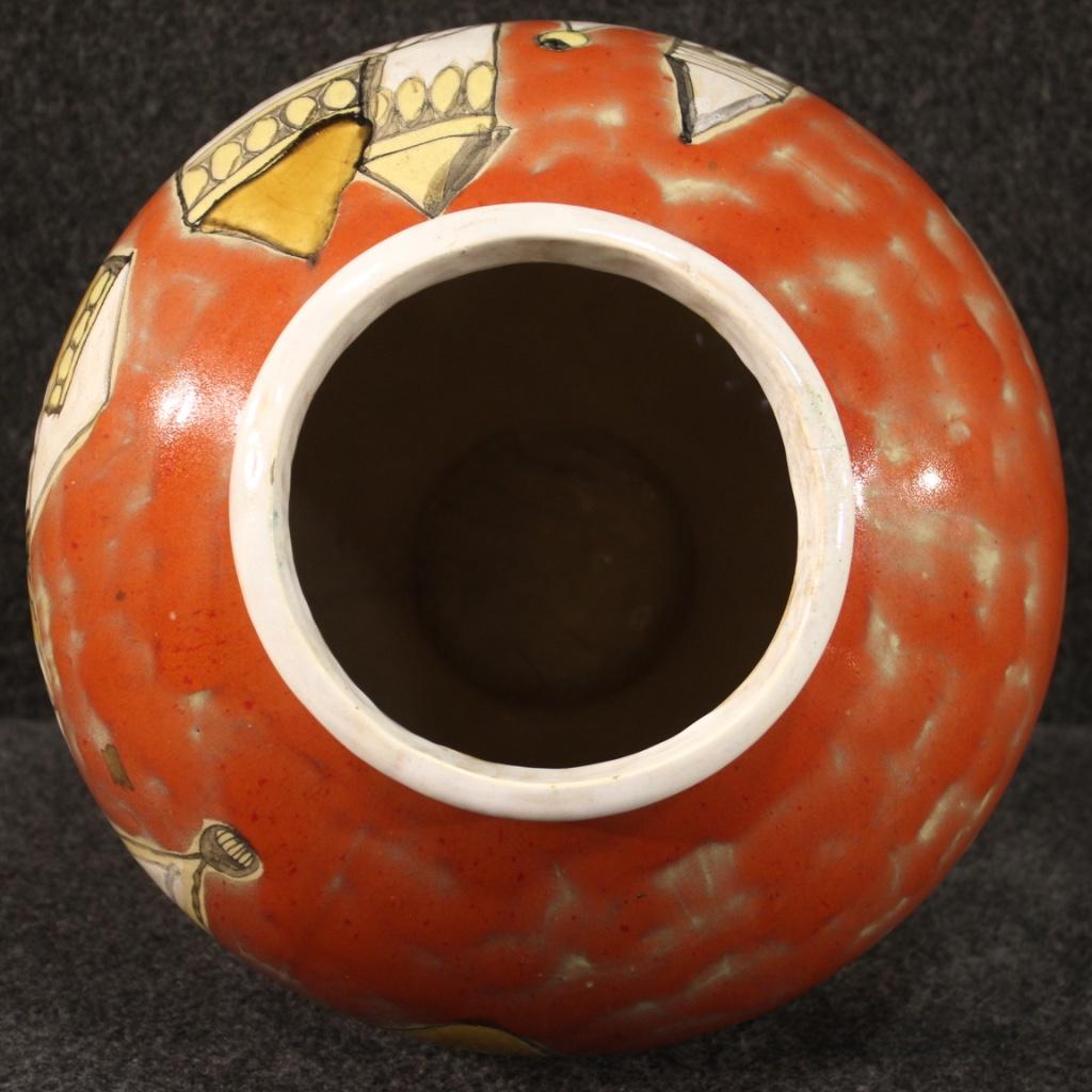 20th Century Ceramic Italian Signed and Dated Vase, 1976 3