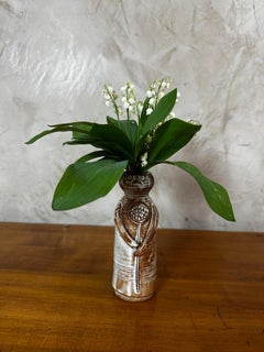 20th century Ceramic Jacques Pouchain Soliflore Vase, 1950s