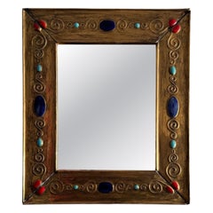 20th Century Ceramic Mirror by François Lembo