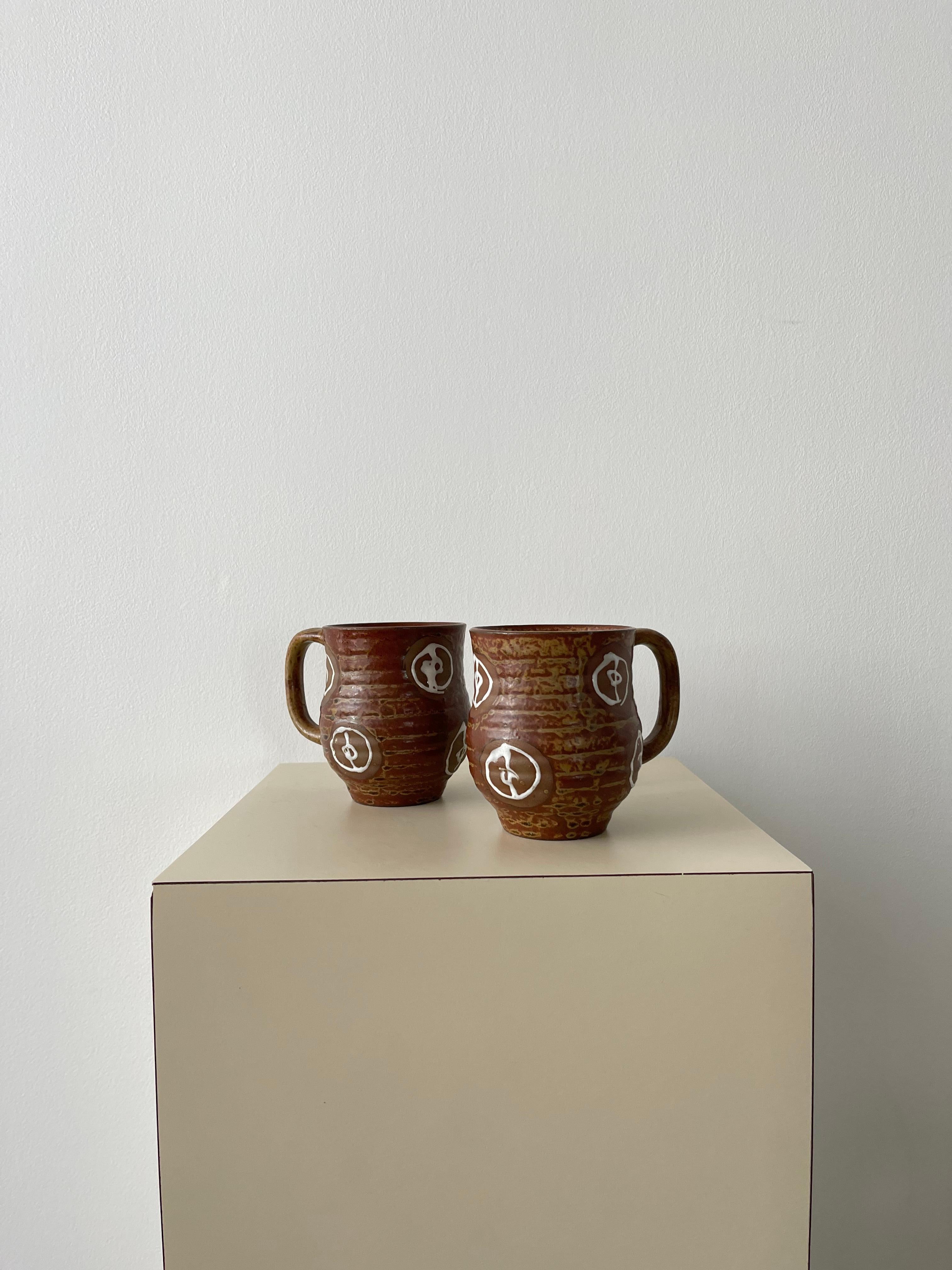 Organic Modern 20th Century Ceramic Mugs