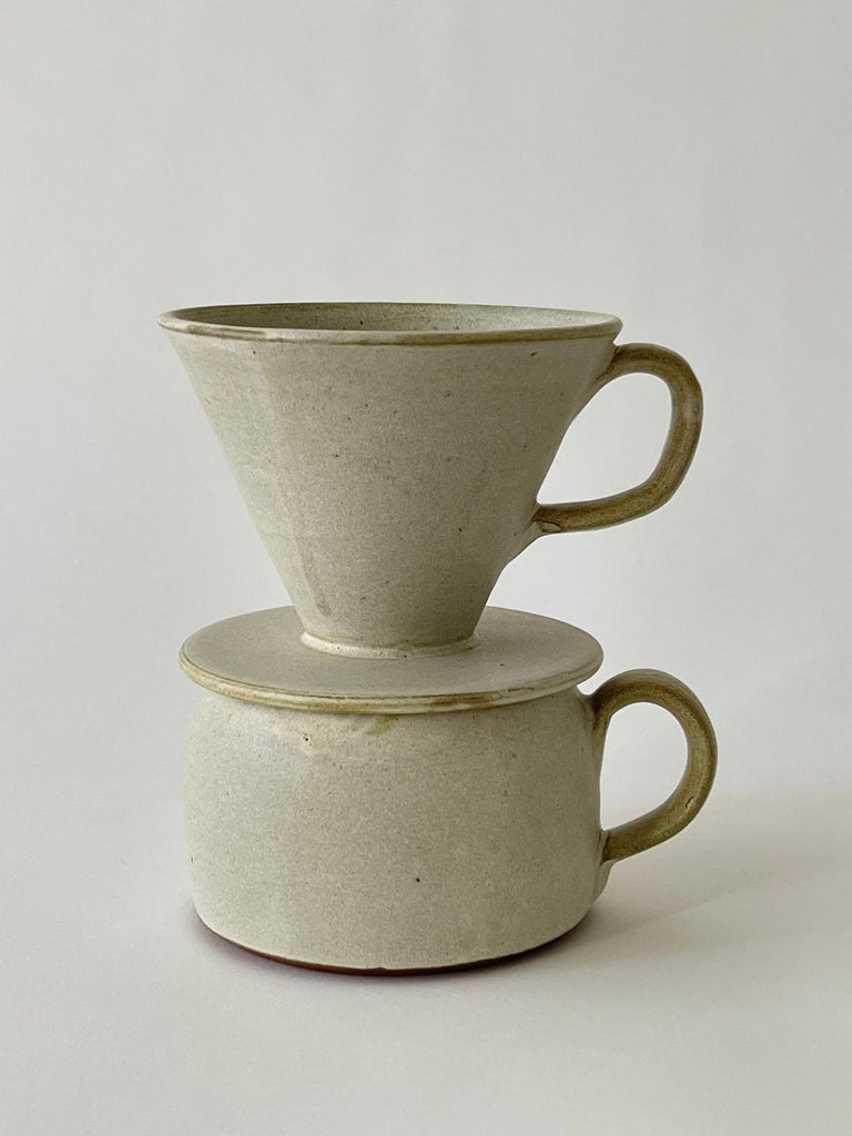 Unknown 20th Century Ceramic Pour Over Set