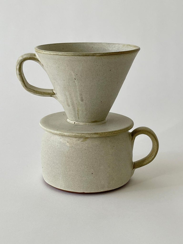 20th Century Ceramic Pour Over Set 2