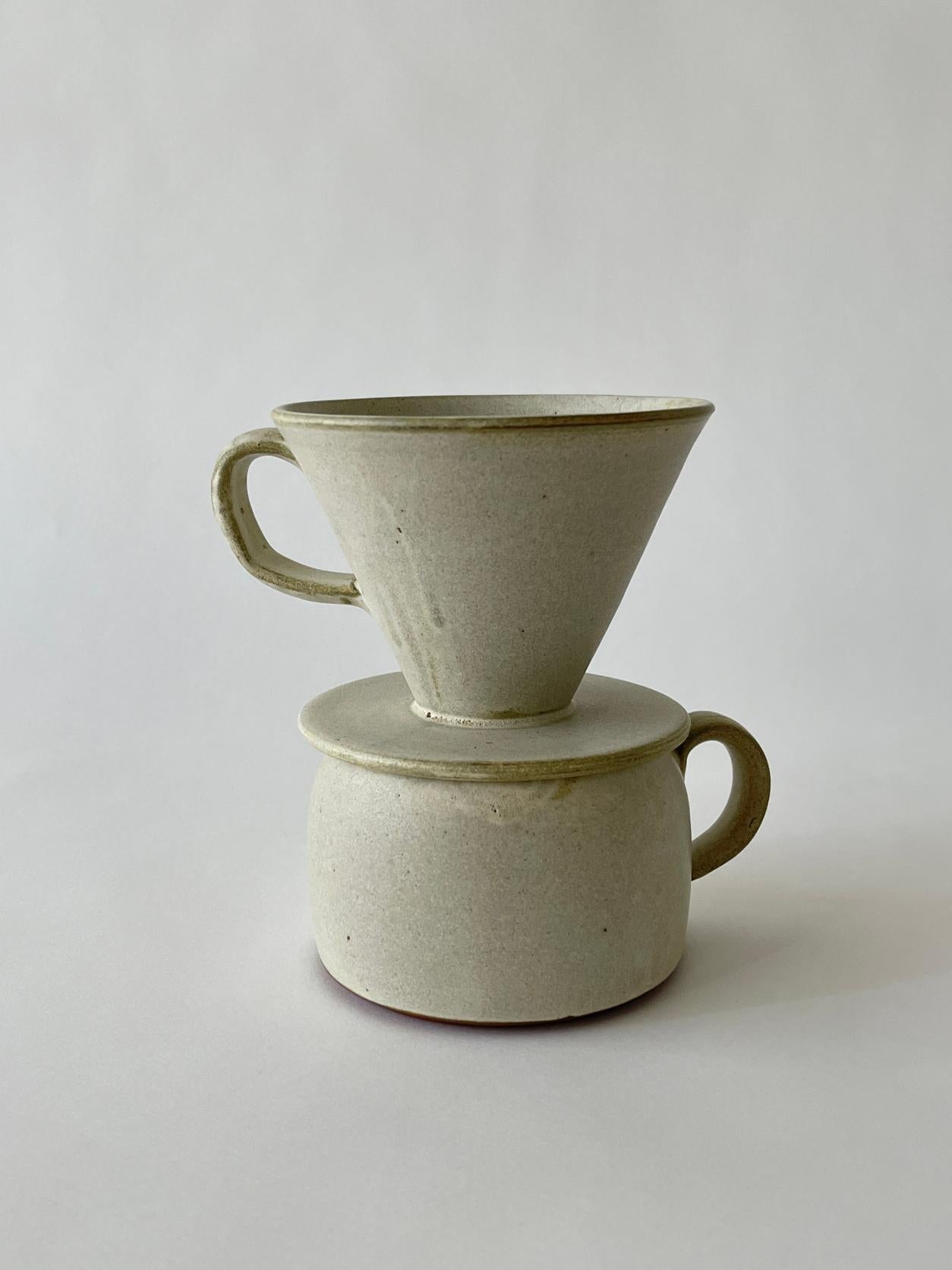 20th Century Ceramic Pour Over Set 4