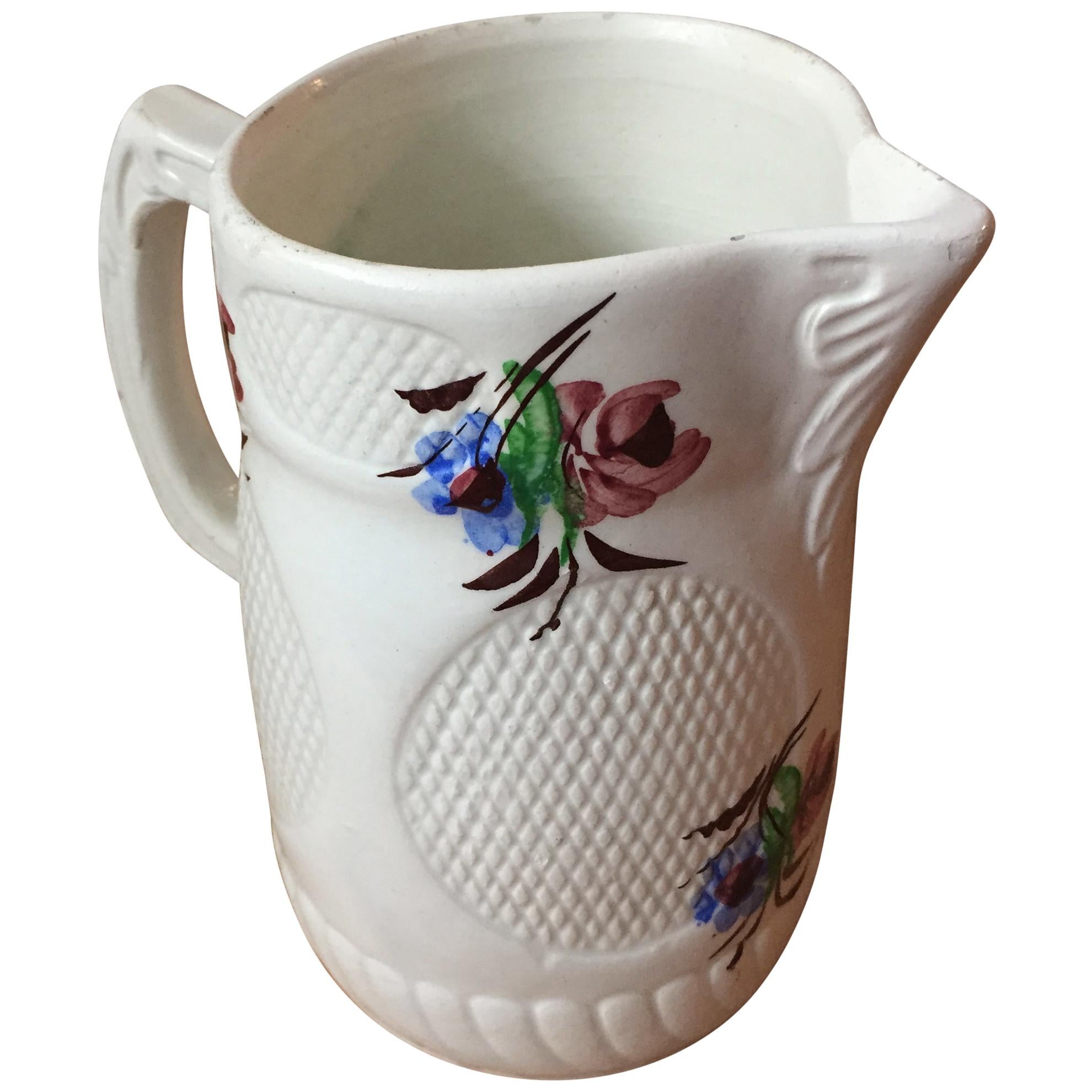 20th Century Ceramic Vase Hand Painted For Sale