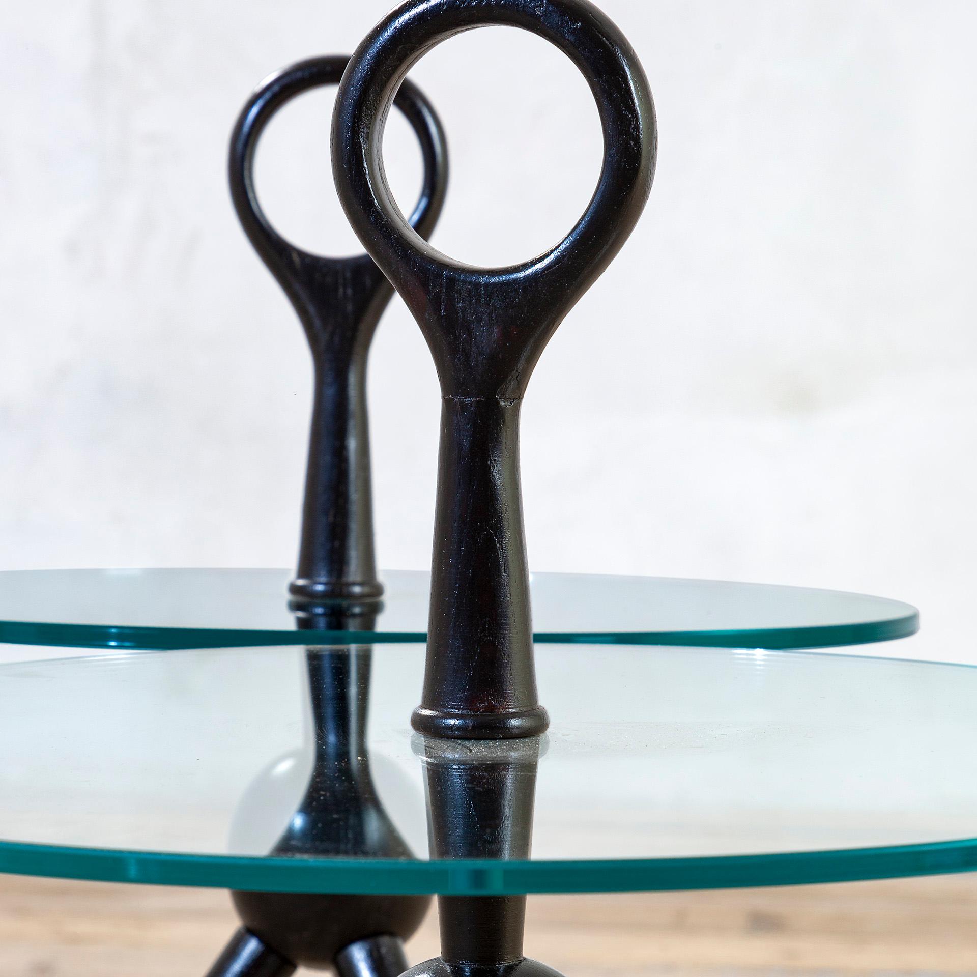 Glass 20th Century, Caesar Lacquer Pair of Occasional Table For Sale
