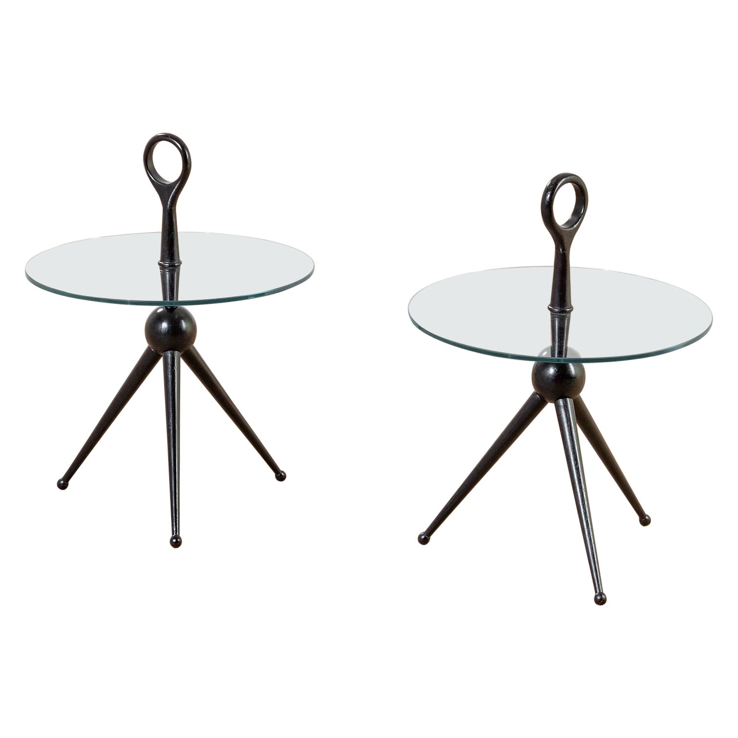 20th Century, Caesar Lacquer Pair of Occasional Table For Sale