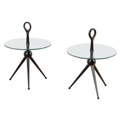 20th Century, Caesar Lacquer Pair of Occasional Table