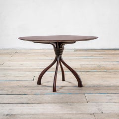 20th Century Cesare Lacca Wooden Coffee Table with Sculptured Structure '50s