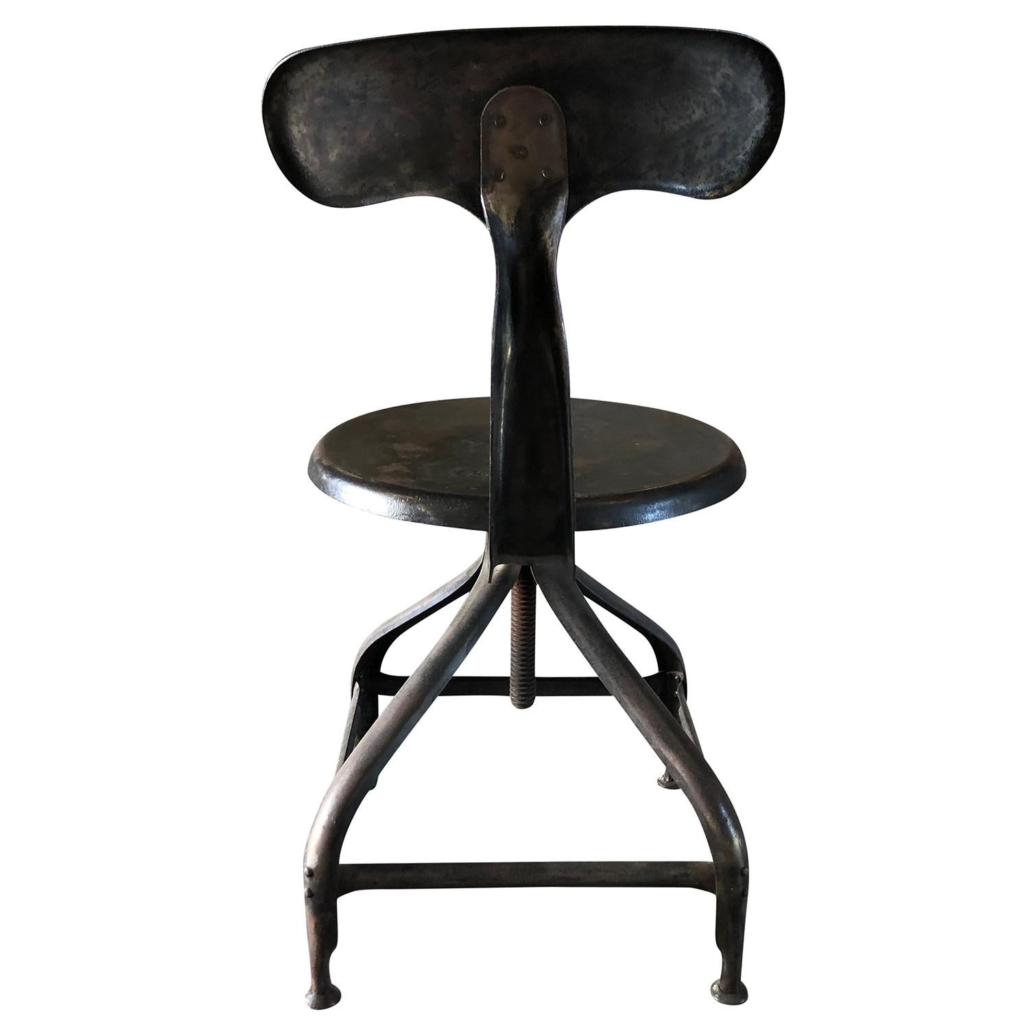 Chaise dAtelier Nicolle des 20. Jahrhunderts, Werkstattstuhl von Paul-Henry Nicolle (Industriell) im Angebot
