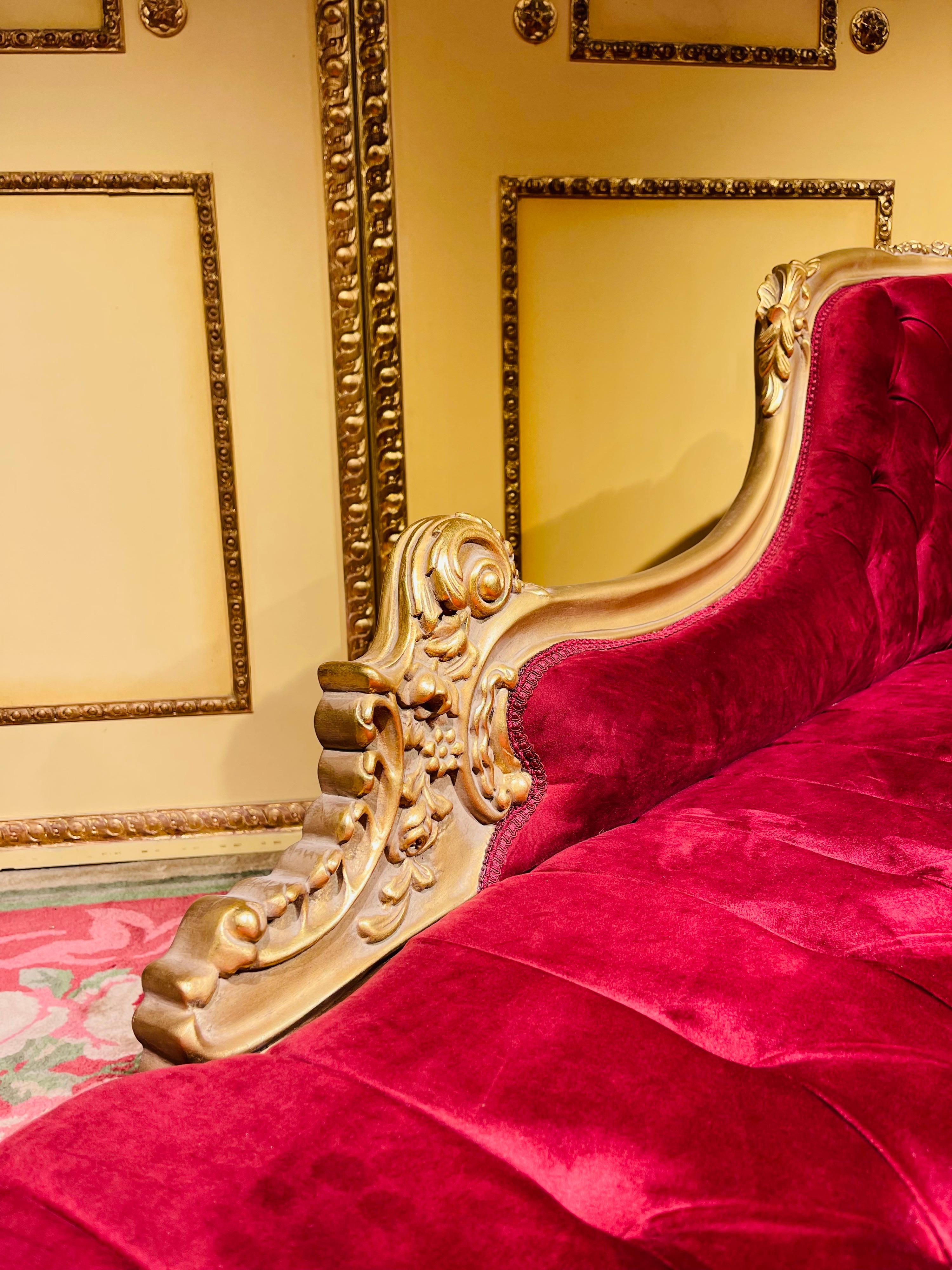 20th Century Chaise Longue/Recamiere, Louis XV, Beechwood For Sale 2