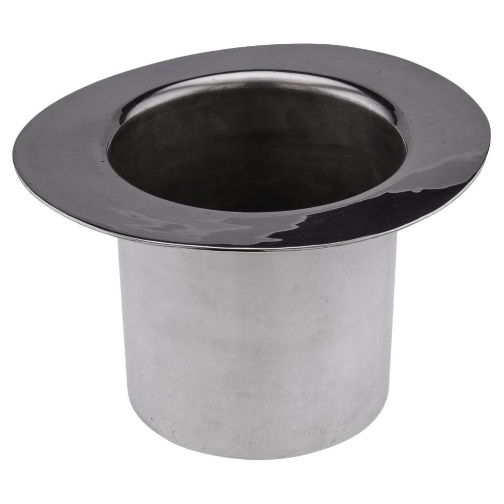 20th Century Champagne Bucket In The Shape Of A Top Hat By Mappin 
Webb, c.1950