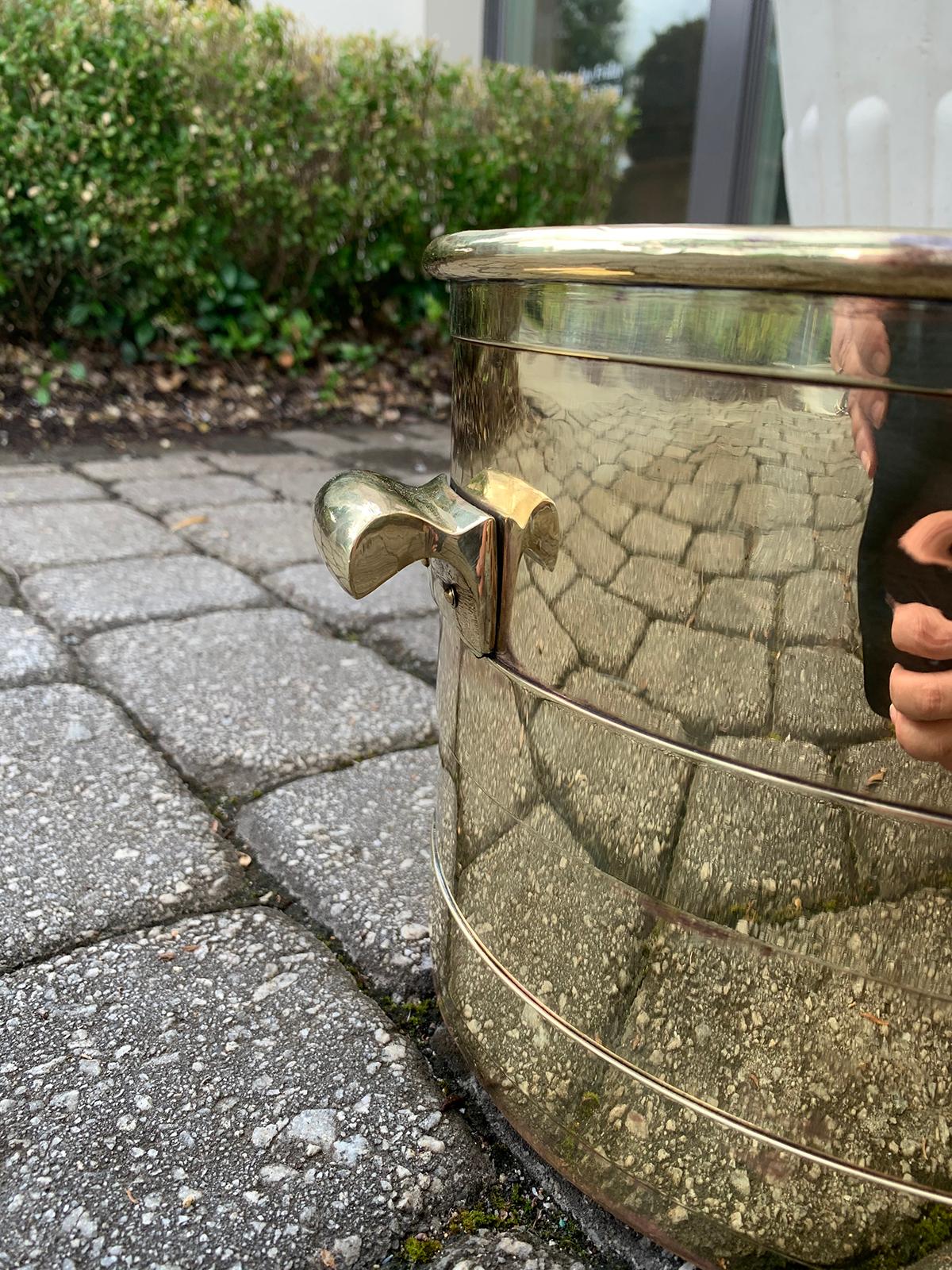 20th Century Chapman Brass Container, Labeled, circa 1972 4