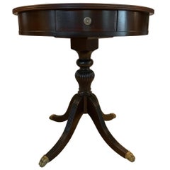 20th Century Charak Furniture Co Bofton Mafs Wood Drum Table