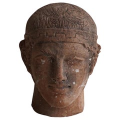 20th Century Charioteer of Delphi, Italian Terracotta Decor