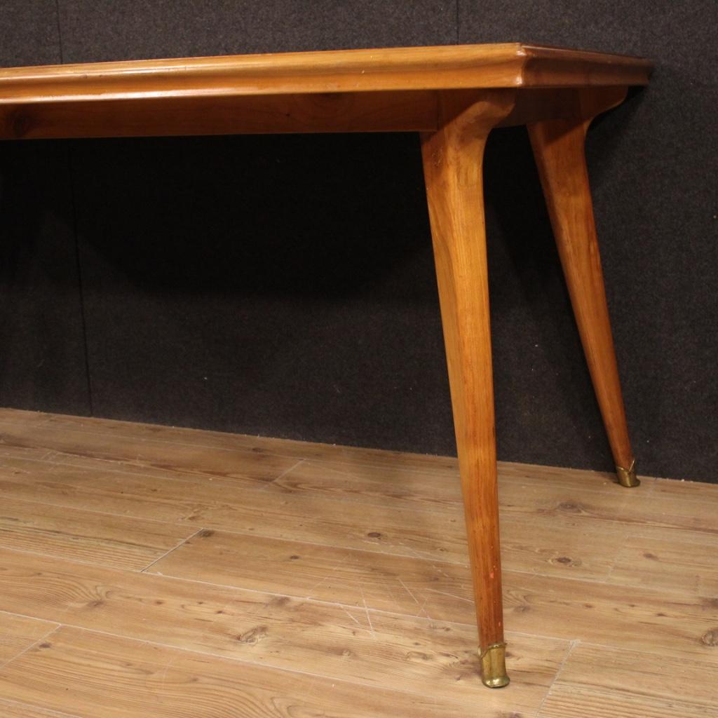 20th Century Cherry and Fruitwood Wood Italian Design Table, 1960 1