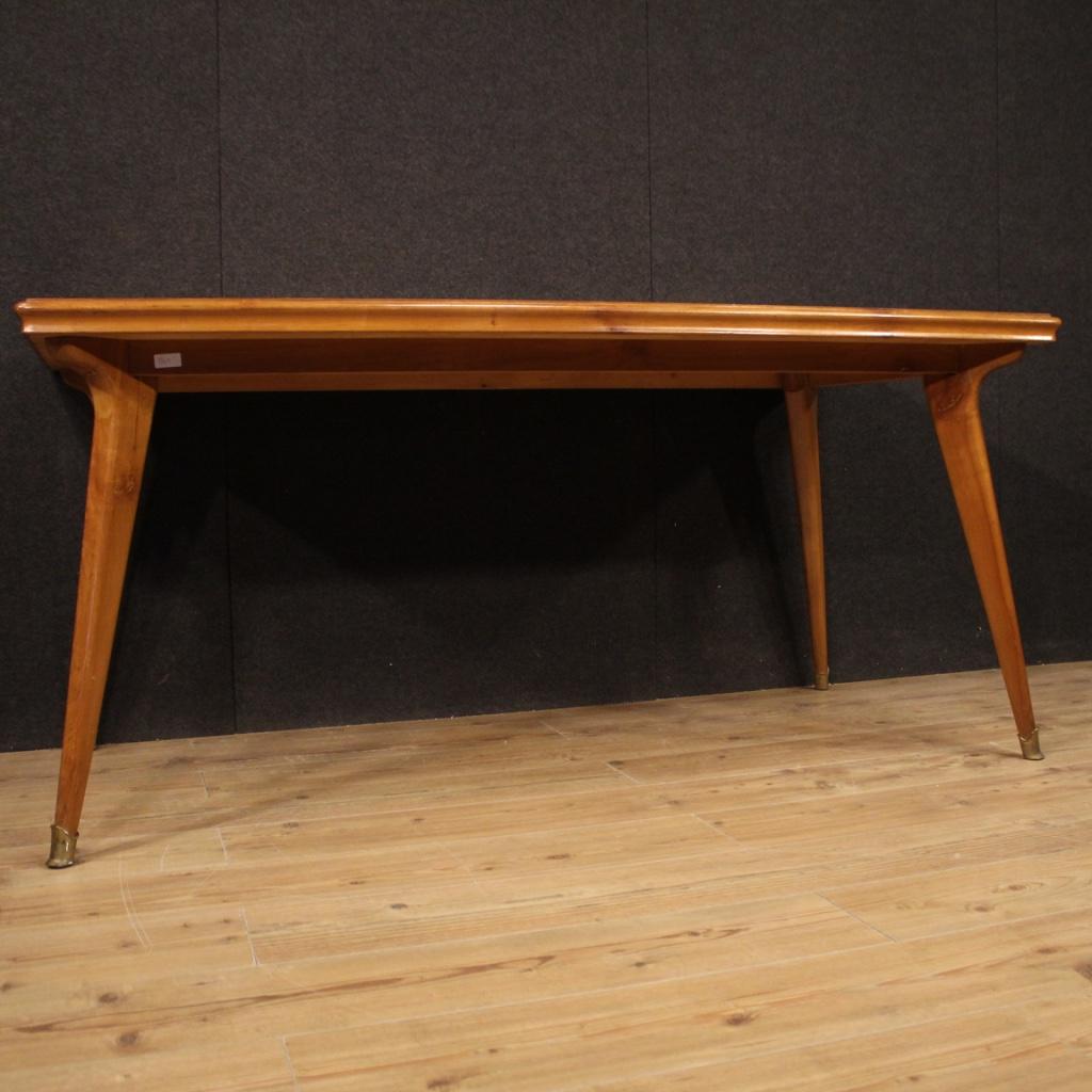 20th Century Cherry and Fruitwood Wood Italian Design Table, 1960 6