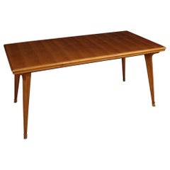 20th Century Cherry and Fruitwood Wood Italian Design Table, 1960