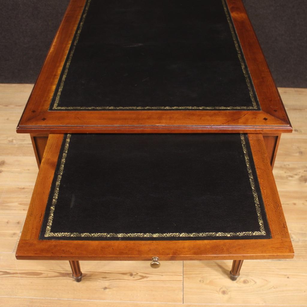 20th Century Cherry Beech and Fruitwood French Writing Desk, 1960 6