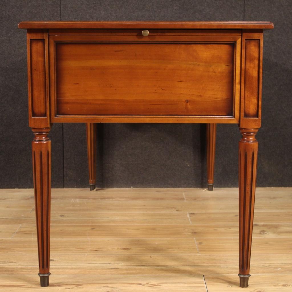 20th Century Cherry Beech and Fruitwood French Writing Desk, 1960 2