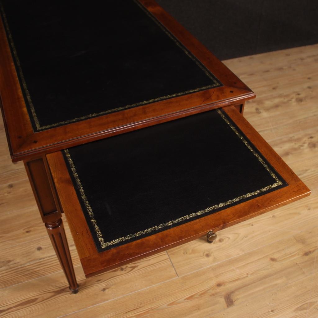 20th Century Cherry Beech and Fruitwood French Writing Desk, 1960 5