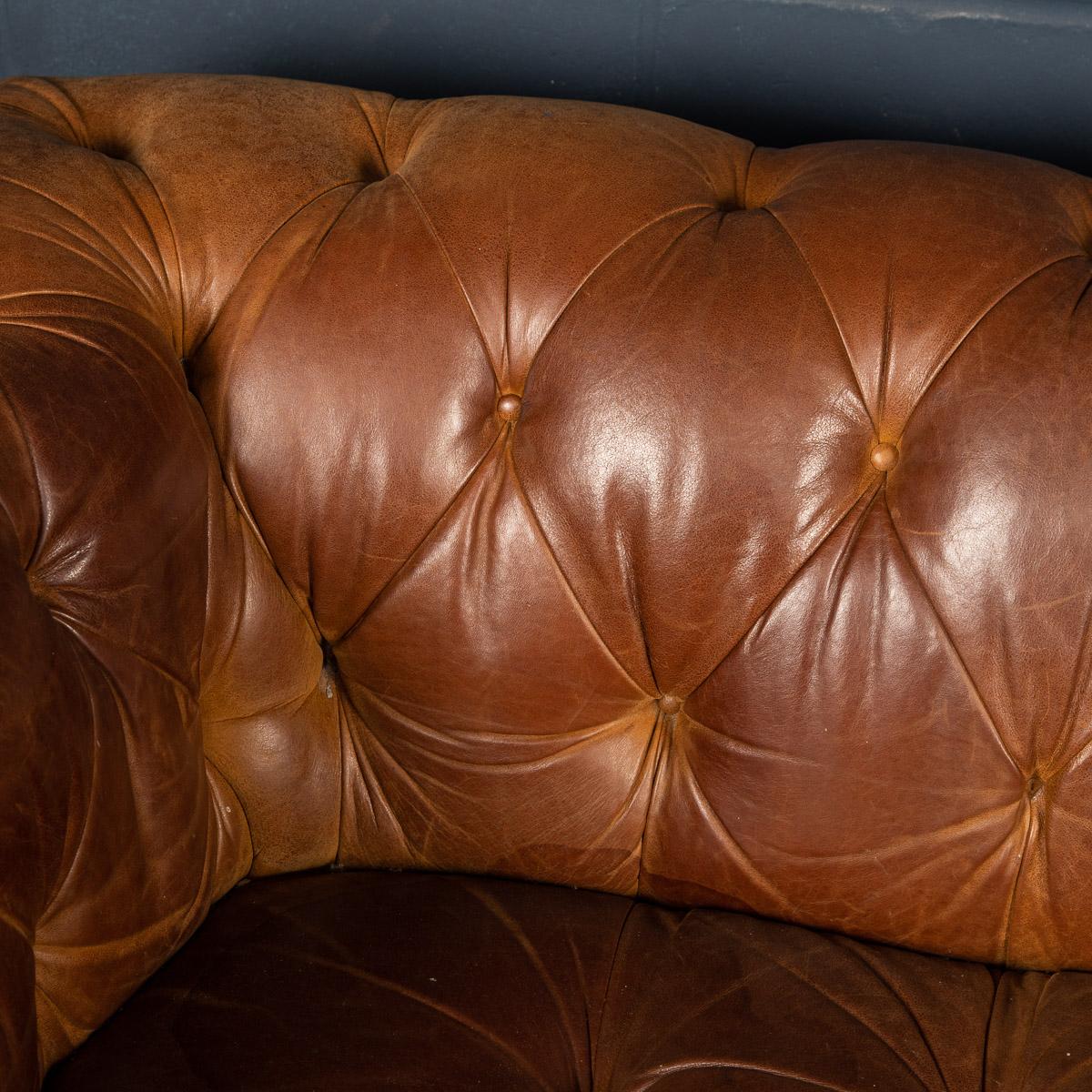 20th Century Chesterfield Leather Sofa By Laura Ashley, England, c.1970 5