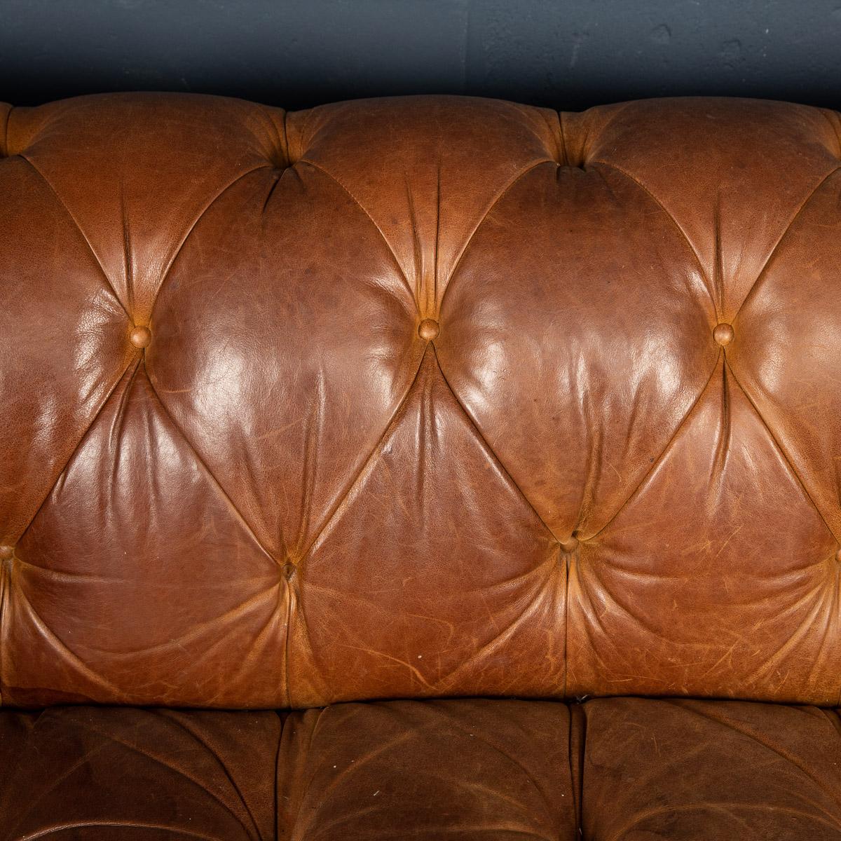 20th Century Chesterfield Leather Sofa By Laura Ashley, England, c.1970 6