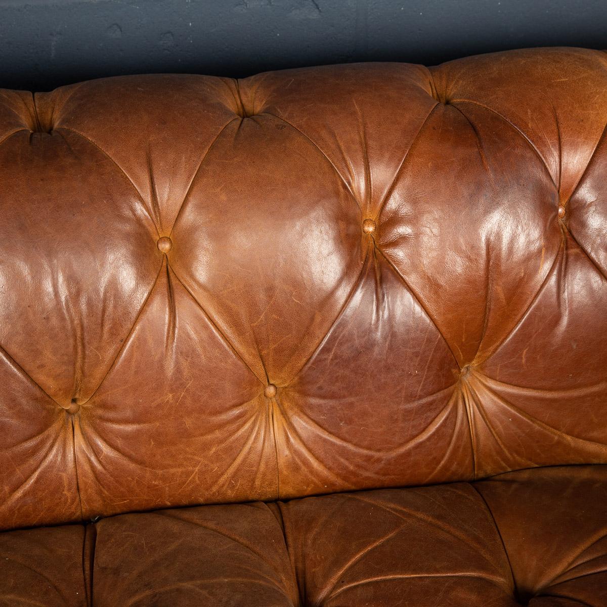 20th Century Chesterfield Leather Sofa By Laura Ashley, England, c.1970 7
