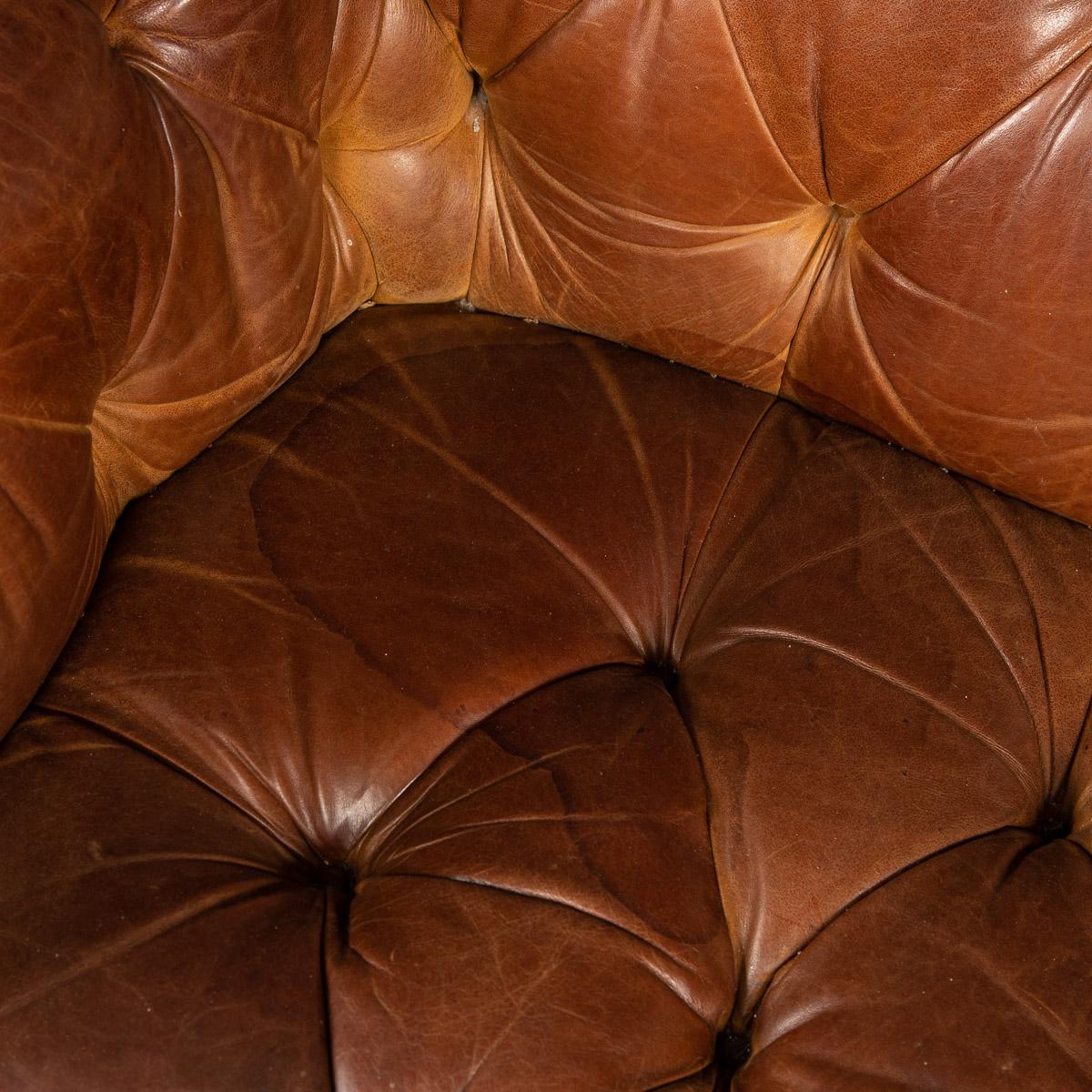 20th Century Chesterfield Leather Sofa By Laura Ashley, England, c.1970 13